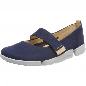 Clarks Damen Tri Carrie Geschlossene Ballerinas, Navy, 43 EU