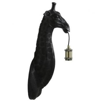 Giraffen-Wandlampen Set (Schwarz, 20,5 × 19 × 61 cm)