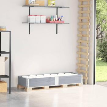 Pallet Collar in Grey 150x50 cm Pine Wood