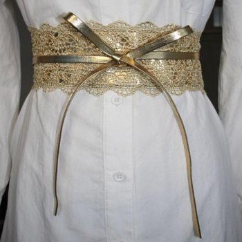Banda Ceñida de Encaje para Vestido