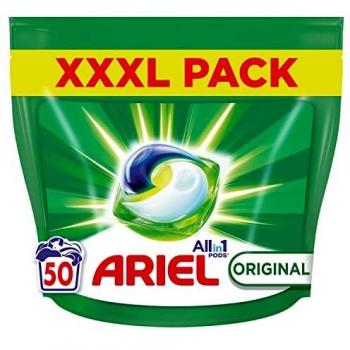 Ariel All-in-1 Pods, Lessive Liquide/Lessive En Capsules/Tablettes 50 Lavages, Original, Effic