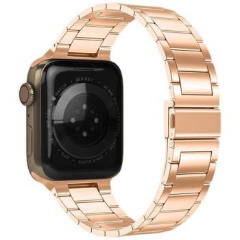 Banda Avizar per Apple Watch 41 mm acciaio inox champagne