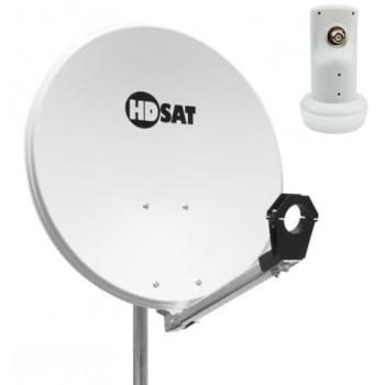 Ensemble Parabole Satellite 65cm HDSAT avec LNB 4K