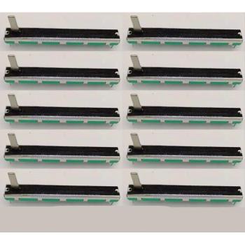 10× 7.5 cm D10K Fader Pot – Dual Channel Mixer, 6‑Pin D103, 10 kΩ