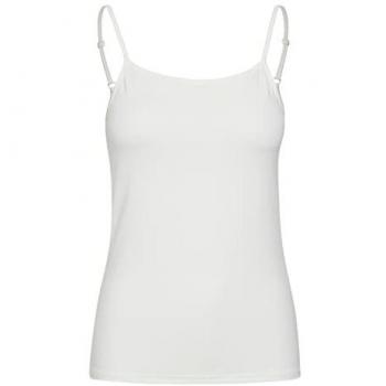 Damen‑Top Fransa Krask 1 – Casual‑Bündchen, Weiß, XL