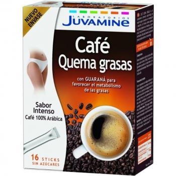 Juvamine Café Brûleur De Graisse Sans Sucre Avec Ginseng Et Guarana 16 Sticks