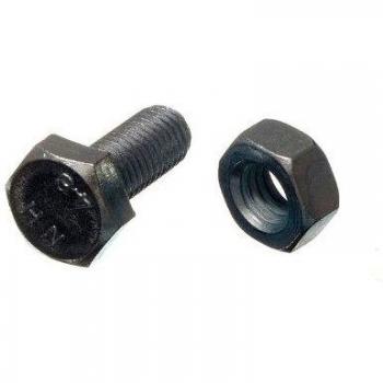 Premium Quality Hex Bolt Set Screw Bundle, Grade 8.8 Steel, Size M10 x 25mm with Nuts BZP (Pack of 200)