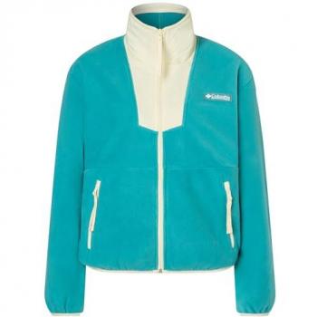 Columbia Giacca Donna Sequoia Grove Fleece a zip pieno in blu turchese beige