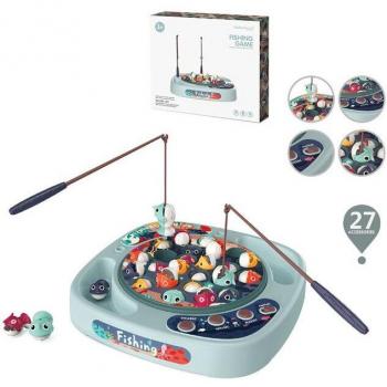 Electric Music and Light Kids Fishing Playhouse Toy for Outdoor Play