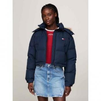 Chaqueta Cropped Alaska L – Tommy Jeans Poliéster Verde