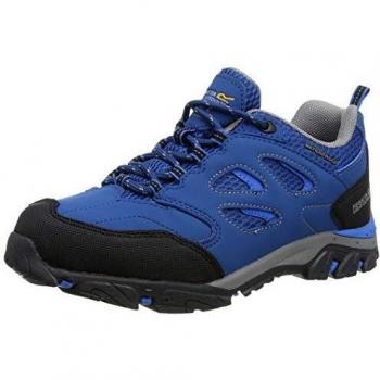 Regatta Unisex-Wasserfestes Schuhwerk für Kinder Holcombe IEP Low' – EVA Fußbett, Gummi-Outsole – Petrol Blue/Silver Flash – EU 43