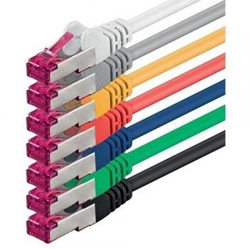 Conjunto Ethernet 10 Gb/s Cat 6a PIMF, 7 Colores, 7 Piezas
