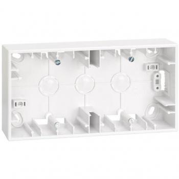 Caja de Superficie Simon 27 con 2 Elementos Blanca