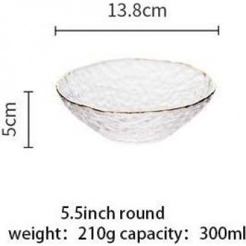 Tableware Golden Border Nordic Salad Bowl