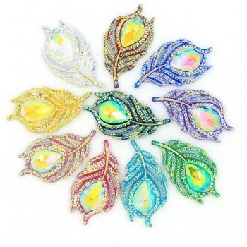 10Pcs Resin Strass Flat Back Rhinestones for DIY Crafts