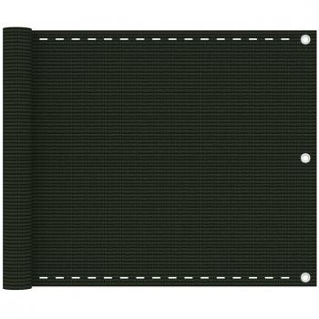 VidaXL Store de jardin brise-vent 75x600 cm vert foncé