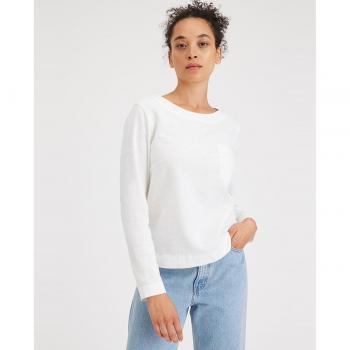 Dockers Mujer: Camisa de Manga Larga con Cuello Redondo