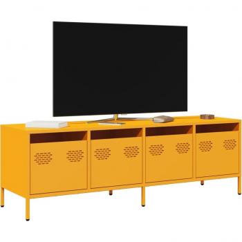 Prolenta Meuble TV Design Moutarde 135x39x43,5