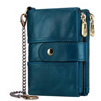 TEUEN Porte-Monnaie Femme Cuir Véritable RFID