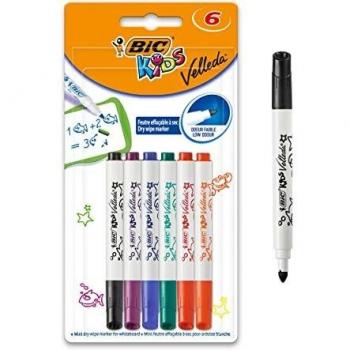 BIC KIDS Whiteboard-Marker Velleda Mini, 6er Blister