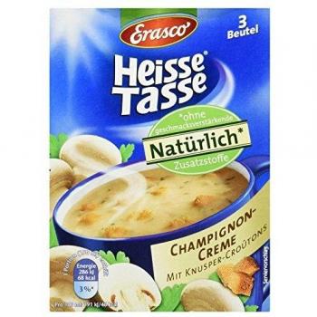 Heißer Erasco Champignon‑Tassen Set – 3x42 g