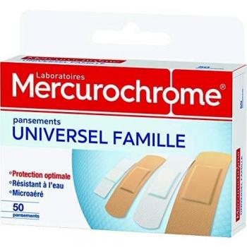 Boite de 50 pansements Mercurochrome Protection optimale