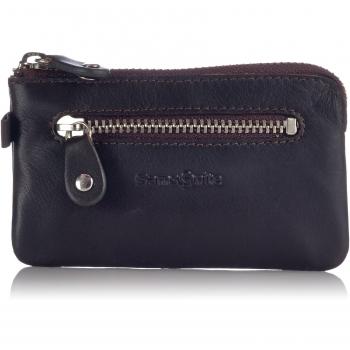 Samsonite Attack Key Pocket – 2‑Richtung Zip, Flaches Design, Dunkelbraun