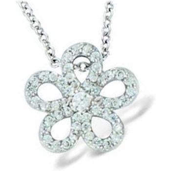 Lily's Trésors Silver Flora Necklace