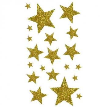 Autocollants Étoile Étincelante 20×1-5 cm – MegaCrea