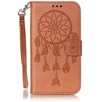 Carcasa Elegante con Ranura de Tarjetas – Samsung Galaxy S5 I9600 G900 (Marrón)
