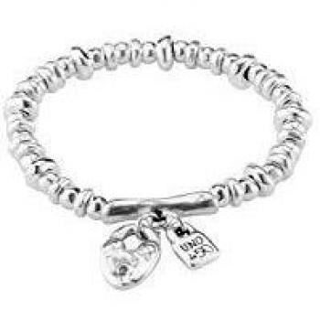 Bracelet élastique avec cadenas en forme de cœur