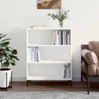 VidaXL Engineered Wood Bookcase White 69.5x32.5x90 cm