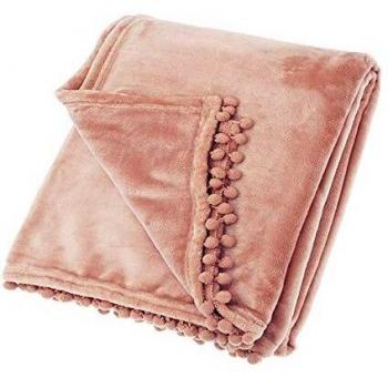 Walton & Co Cashmere Touch Blush Throw