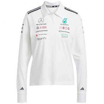 Polo donna adidas Mercedes-AMG Petronas Formula One Team bianco