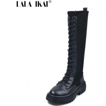 LALA IKAI Women's High-Top Long Boots