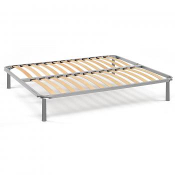 Somier plaza y media fancy, somier ortopédico de contrachapado de abedul con 14 láminas, 100% made in italy, 120x200h 34 cm
