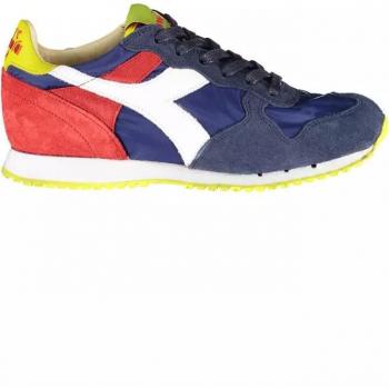 Diadora Blue Contrast Lace-Up Sneakers