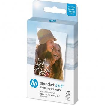 Papel fotográfico HP Sprocket Zink 20 hojas 2 x 3