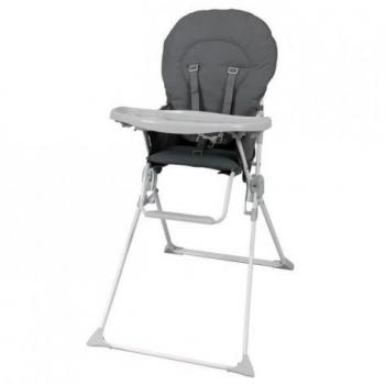 Bambisol ComfortSeat Fixed High Chair – Gray with Tablet Table