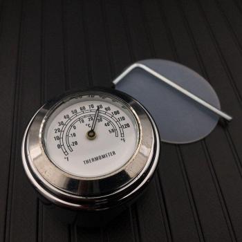 Universal Waterproof Aluminum MotoClock 7/8 Chrome Edition