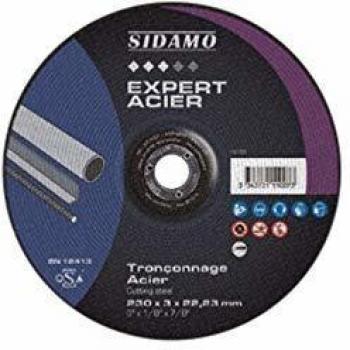 Lot de 5 disques à tronçonner EXPERT ACIER D. 125 x 3 x Al. 22,23 mm + 1 disque offert