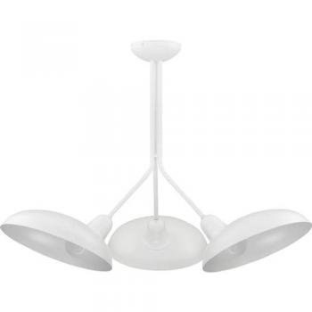 Elegante Deckenlampe E27 Weiß Metall