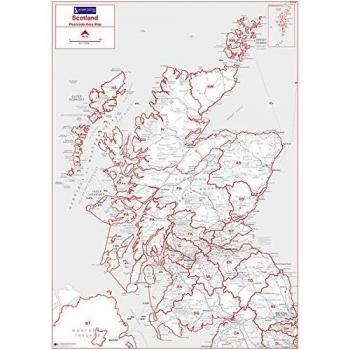 Grey Scotland Postcode Chart – Premium Photo Finish