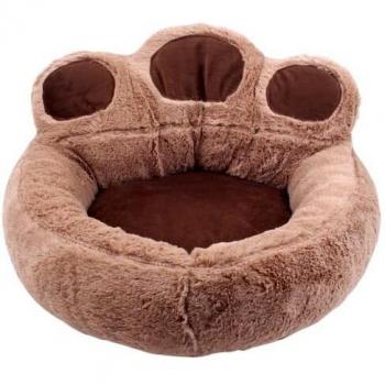 Hunde-Setzbank Pettimania „Pfotenbraun“ – 40 × 45 cm