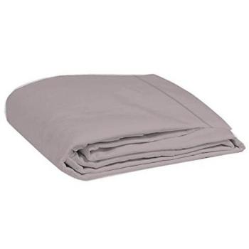 Cote Déco Drap LongLife Percale 240x300 Prune Lilas