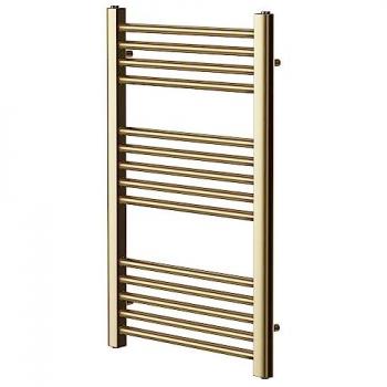 Brushed Brass Towel Warmth Rail – 800 mm Length, 500 mm Width