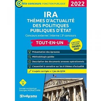 CONCOURS DES IRA – THÈMES D'ACTUALITÉ DES POLITIQUES PUBLIQUES D'ÉTAT: Concours externe