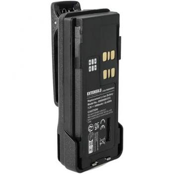Batterie Li-ion Extensilo 3400mAh avec clip pour Motorola DP2400