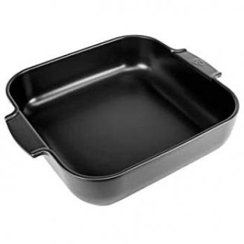 36cm Satin Black Ceramic Baking Dish by Appolia