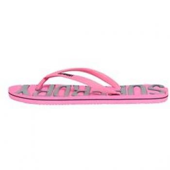 Superdry Vintage Vegan Flip Flops Pink Navy Blue Women 40/41